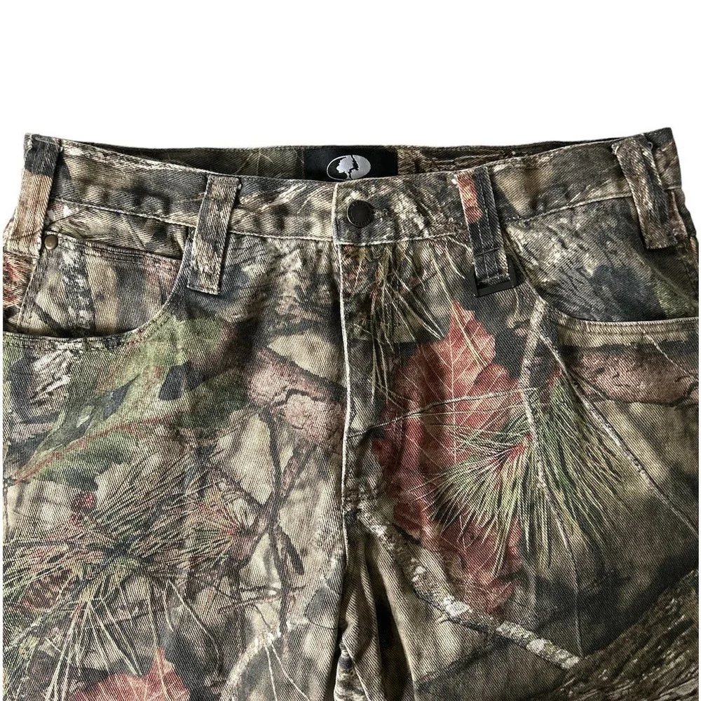 Vintage Mossy‎ Oak Mens Size 34/ 30 Camouflage Wide Straight Leg Hunting Jeans